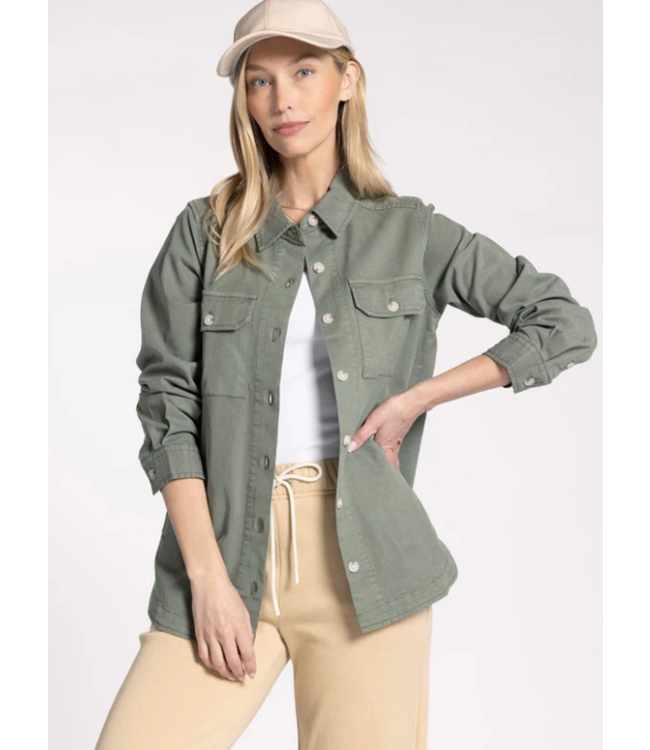 JAYLA JACKET - TEA LEAF