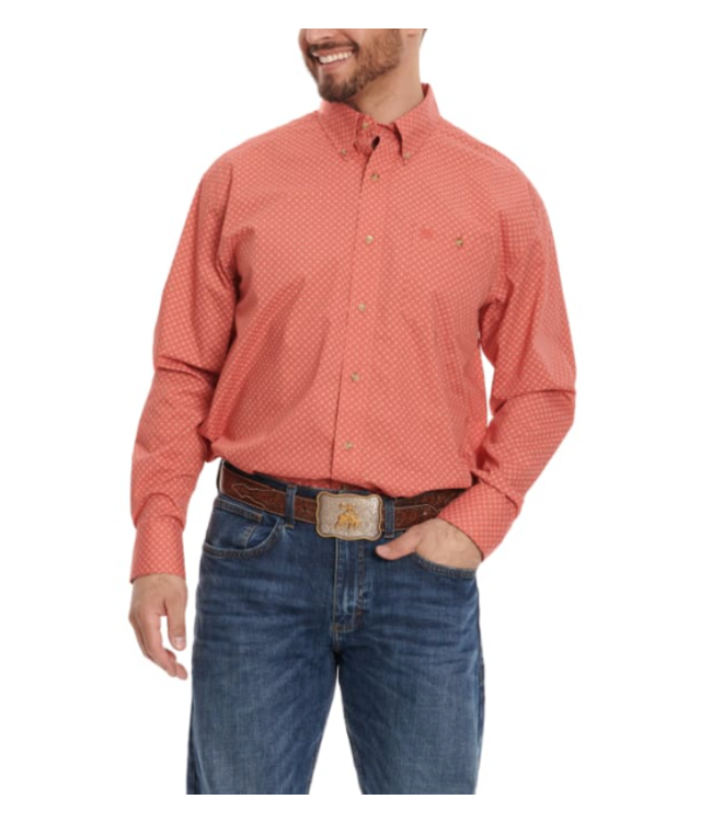 CLASSIC BUTTON-DOWN SHIRT- RED