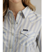 ALL OCCASION WESTERN SNAP SHIRT IN BLUE STRIPES
