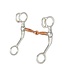 MINIATURE TRAINING SNAFFLE WITH COPPER MOUTH - 3 1/2"