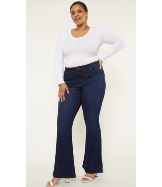 KanCan DARCY MID RISE FLARE JEANS (PETITE PLUS SIZE)