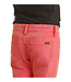 PINK DISTRESSED BUTTON FLARE JEANS