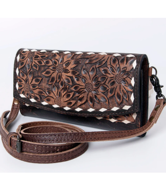 American Darling WALLET HAND TOOLED GENUINE LEATHER