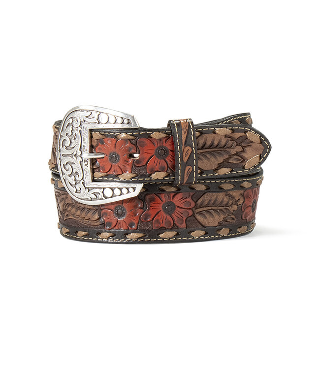 TAPERED FLORAL HIBISCUS BELT