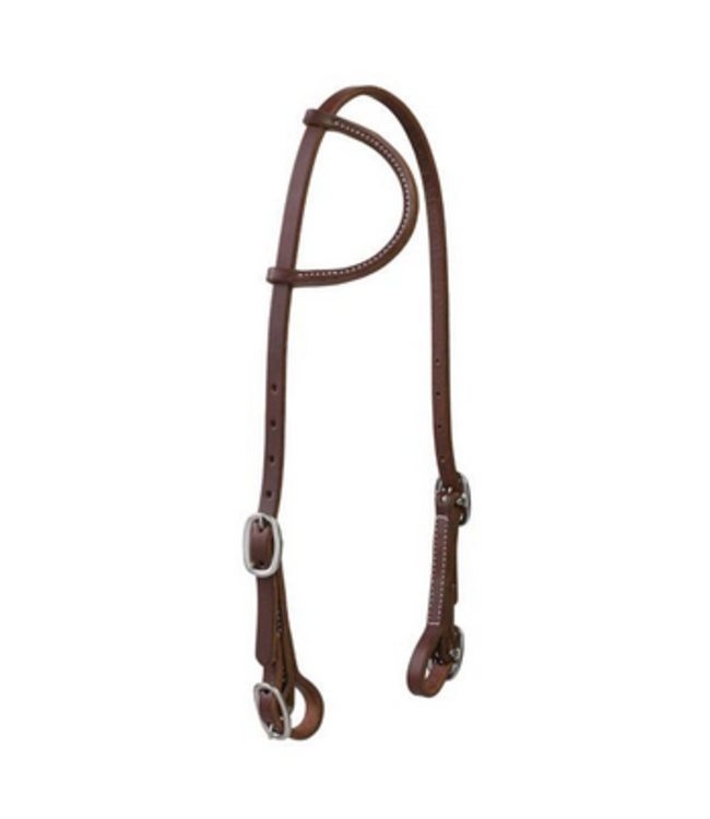 WORKING TACK SINGLE-PLY HEADSTALL WITH BUCKLE ENDS