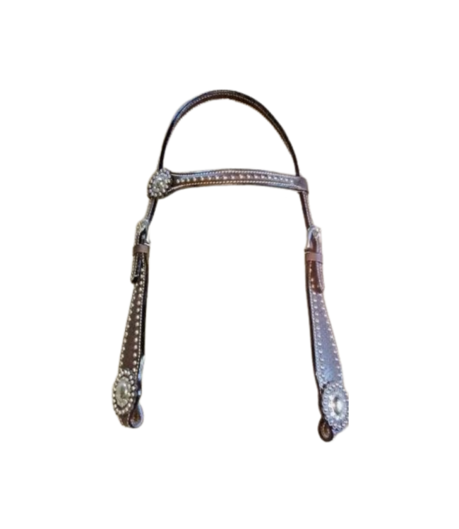 ONE EAR HEADSTALL WITH SPOTS