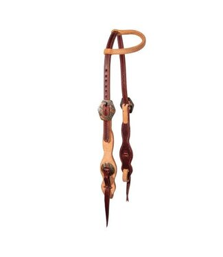 Schutz collection TWO TONE TASSEL QUICK CHANGE SINGLE EAR HEADSTALL