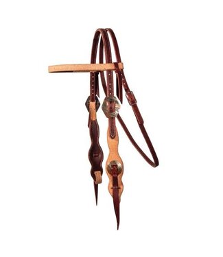 Schutz collection TWO TONE TASSEL QUICK CHANGE BROWBAND HEADSTALL
