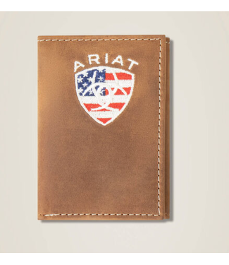 Ariat FLAG SHIELD TRIFOLD WALLET