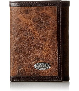 Nocona TRIFOLD BROWN OSTRICH WALLET