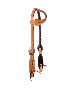 Professional's Choice FLORAL ROUGH-OUT SINGLE EAR HEADSTALL