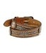 A1301448 ARIAT KIDS LEATHER WEAVE RIBBON INLAY BELT