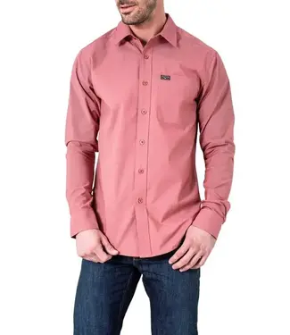 Kimes Ranch LINVILLE LONG SLEEVE SOLID DRESS SHIRT- RED