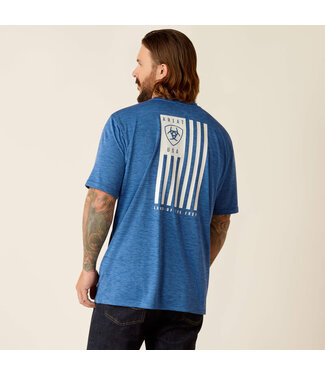 Ariat CHARGER ARIAT SPIRITED T-SHIRT- MONACO BLUE