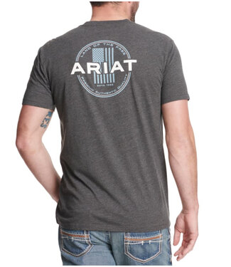 Ariat ROUNDABOUT TEE- CHARCOAL HEATHER