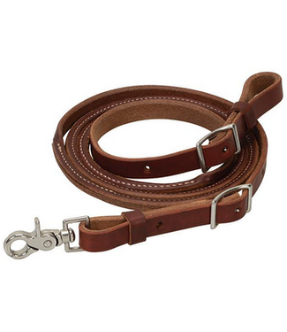 Weaver OILED CANYON ROSE HEAVY HARNESS ROUND ROPER REIN, 3/4"