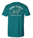 "CHARBRAY" TEAL RANK STOCK LOGO T-SHIRT