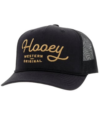 Hooey "OG" BLACK W/GOLD STITCHING HAT
