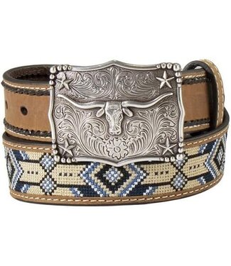 3D SOUTHWEST EMBROIDERED INLAY WESTERN BELT