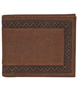 Justin SLIM BIFOLD WALLET ROUGHOUT LEATHER