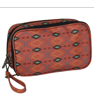 Justin DOUBLE COSMETIC BAG MOSS AZTEC