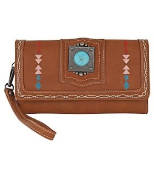 CLUTCH WALLET MULTI-COLOR EMBROIDERY
