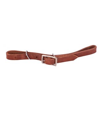 Showman HARNESS LEATHER FULLY ADJUSTABLE ALL LEATHER CURB STRAP