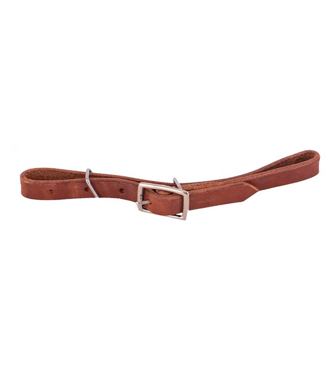 HARNESS LEATHER FULLY ADJUSTABLE ALL LEATHER CURB STRAP