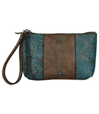 Justin 5088526 JUSTIN ESSENTIALS POUCH TOOLED TURQUOISE