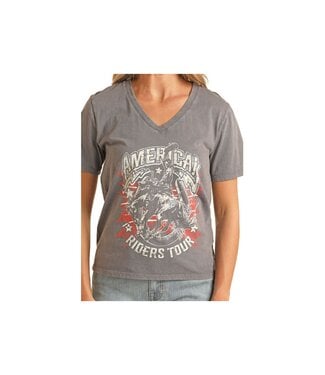 Rock & Roll V-NECK GRAPHIC TEE
