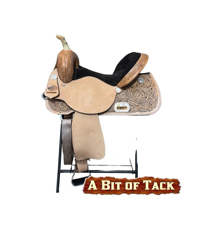 15" Circle Y Proven Liberty Barrel Saddle - Extra Wide Fit