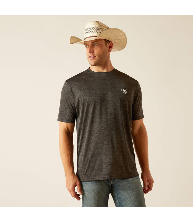 CHARGER CRESTLINE TEE- CHARCOAL