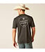 CHARGER CRESTLINE TEE- CHARCOAL