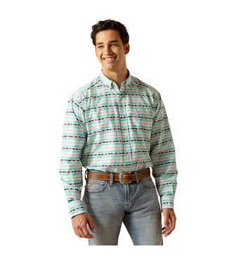 Ariat JEFFERSON LONG SLEEVE SHIRT- ICE GREEN