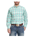 JACEY FITTED L/S SHIRT- TURQUOISE