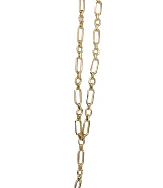 West&Co 17" GOLD CHUNKY CHAIN Y NECKLACE