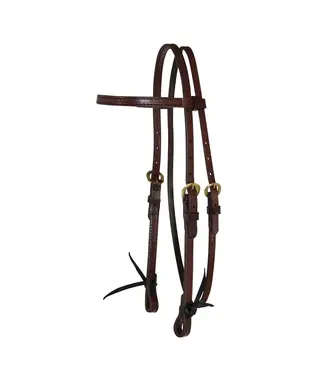 Circle Y CLASSIC SMOOTH BRASS BROWBAND HEADSTALL