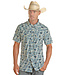 TEK WESTERN TROPICAL PRINT SHORT SLEEVE SNAP SHIRT