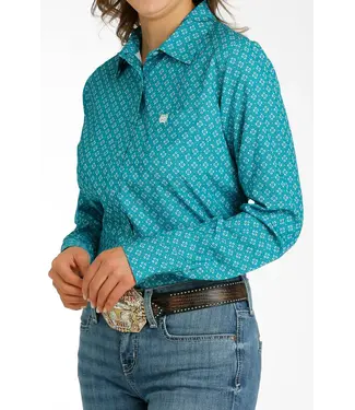 Cinch ARENAFLEX TEAL BUTTON DOWN SHIRT