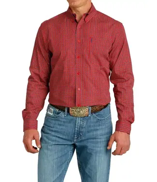 Cinch MODERN FIT RED BUTTON DOWN SHIRT