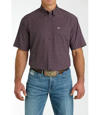 Cinch ARENAFLEX PURPLE S/S BUTTON DOWN SHIRT