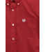 RED & BLACK GEO PRINT S/S BUTTON DOWN SHIRT