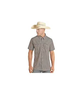 Rock & Roll COWBOY GRAY SHORT SLEEVE SHIRT