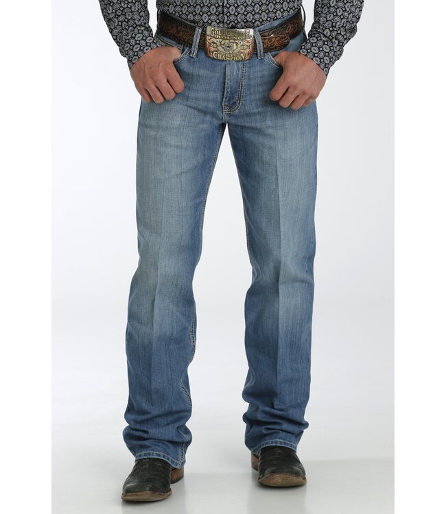 GRANT RELAXED BOOTCUT JEANS- MEDIUM STONEWASH