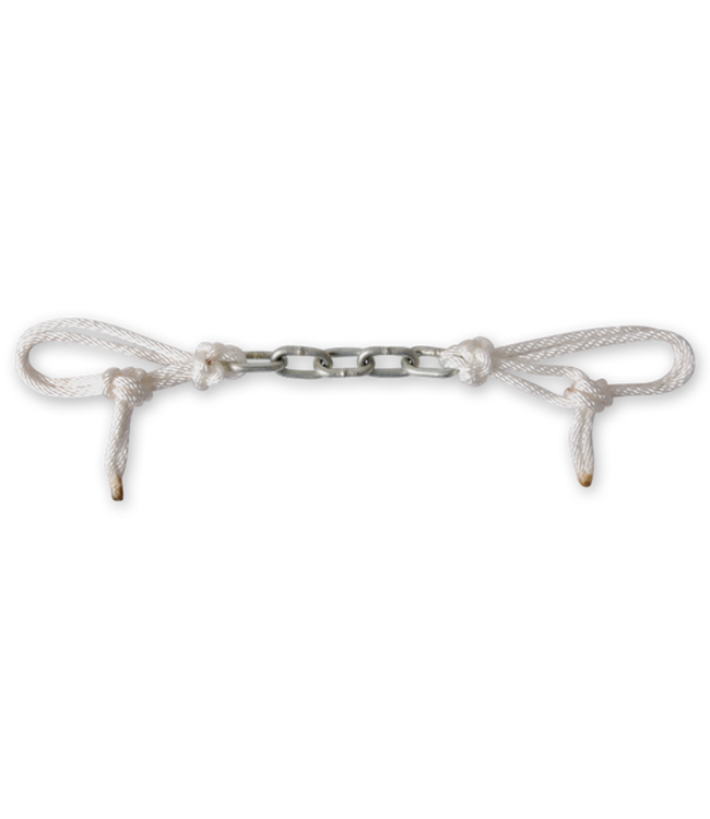 STRING AND DOG LINK CHAIN CURB STRAP