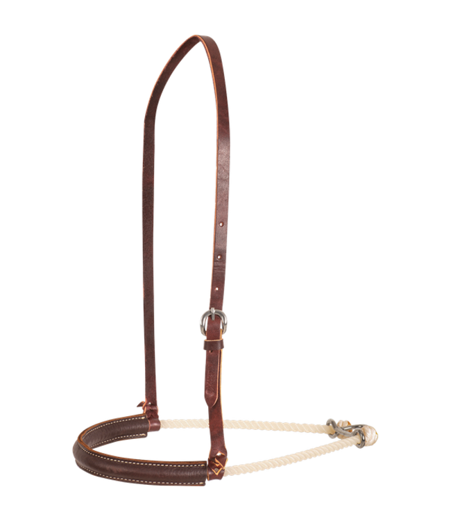 SINGLE ROPE NOSEBAND WITH LEATHER COVER