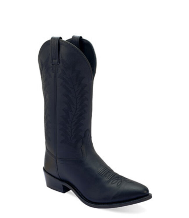 13" BLACK NARROW TOE WESTERN BOOT