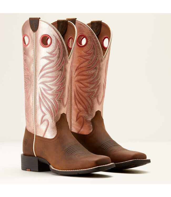 ROUND UP RYDER BOOT- GOLDEN PINK