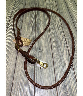 JERRY BEAGLEY HARNESS LEATHER DELUXE ROUND ROPER REIN