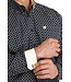 DIAMOND PRINT BUTTON DOWN SHIRT- NAVY